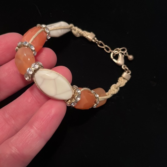 Peaches & cream colored Lia Sophia bracelet-$12 - Picture 3 of 5